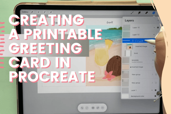 Download Learn How to Create a Printable Greeting Card in Procreate - Car Collection