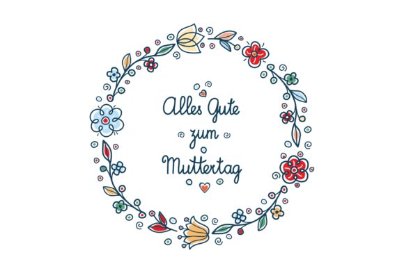 Download Happy Mother's Day Greeting Card in Deutsche - Car Collection