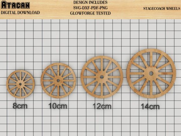 Download Carriage Wheel Craft Shape Laser Cut SVG - Car Collection