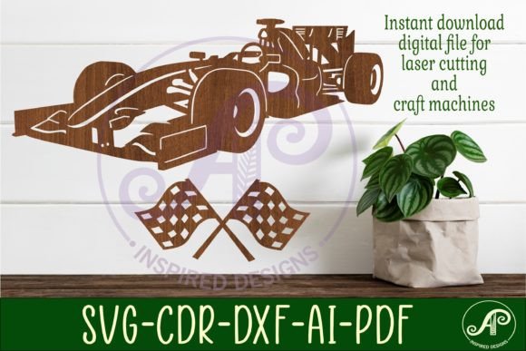Download Race Car Wall Sign, SVG File. Vector Cut - Car Collection