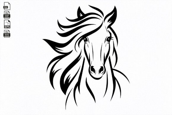 Download Horse SVG , Hand Drawn Horse Head , Farm - Hand Collection