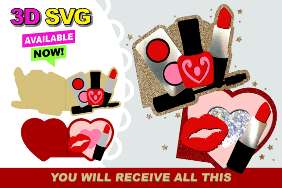 Download Make Up Card 3D SVG - Car Collection