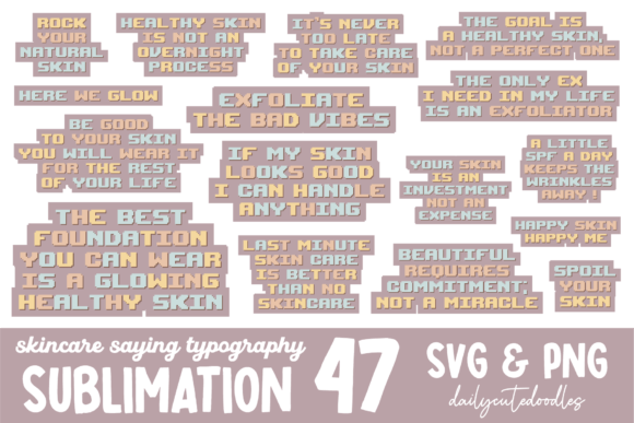 Download Skincare Positive Statements Sublimation - Car Collection